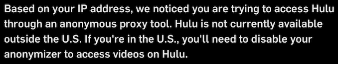 Hulu blokering